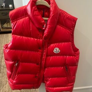 Red Moncler kids Vest